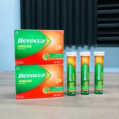 Berocca Immune daily defence triple action sủi tăng đề kháng, miễn dịch vị cam 3x15v (08/27)