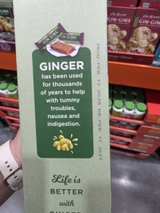 Gin Gin Original Ginger Chews kẹo gừng mềm dẻo vị nguyên bản 500g (09/26)