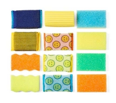 Scrub Daddy Household Dust, Scrub and Scour Combo bộ vệ sinh lau chùi rửa 12pc
