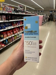 Hamilton Everyday Face Invisible Sunscreen SPF 50+ Kem chống nắng mặt trong suốt, không bết rít 75g (06/28)
