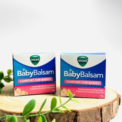 Vicks Baby Balsam comfort for babies dầu bôi ấm ngực giảm ho cho bé từ 3 tháng tuổi 50g (04/28)