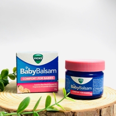 Vicks Baby Balsam comfort for babies dầu bôi ấm ngực giảm ho cho bé từ 3 tháng tuổi 50g (04/28)