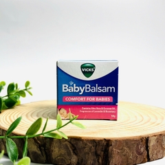 Vicks Baby Balsam comfort for babies dầu bôi ấm ngực giảm ho cho bé từ 3 tháng tuổi 50g (04/28)