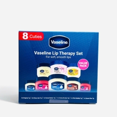 Vaseline Lip Therapy Cuties set dưỡng môi mini dưỡng ẩm làm mềm môi 8 x 7g