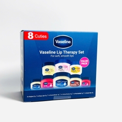 Vaseline Lip Therapy Cuties set dưỡng môi mini dưỡng ẩm làm mềm môi 8 x 7g
