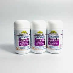 Nature's Way Kids Smart Bursts Calcium tổ ong tảo biển đỏ bổ sung canxi, magie, kẽm hỗ trợ phát triển xương, răng chắc khỏe 30v (04/28)
