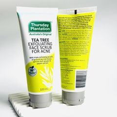 Thursday Plantation Tea Tree Exfoliating Acne Face Scrub Sữa rửa mặt, tẩy tế bào chết cho da mụn 100ml (06/27)