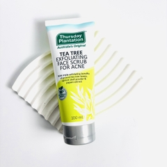 Thursday Plantation Tea Tree Exfoliating Acne Face Scrub Sữa rửa mặt, tẩy tế bào chết cho da mụn 100ml (06/27)