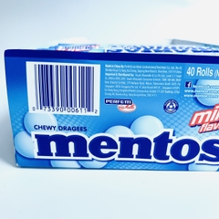Mentos chewy mint kẹo ngậm bạc hà Úc 40 cây x 37.5g (10/27)