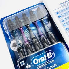 Oral-B Toothbrush Cross Action All in One Charcoal set bàn chải đánh răng than hoạt tính 10 cây