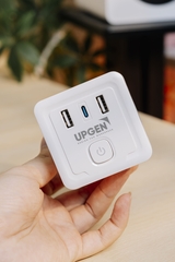 Upgen T1 Mini - Ổ cắm điện không dây tích hợp sạc nhanh đa năng