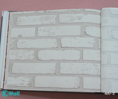 Giấy dán tường giả gạch Hàn Quốc Basic+ 497-2