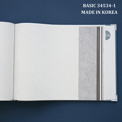 Giấy dán tường một màu Hàn Quốc Basic+ 34534-1