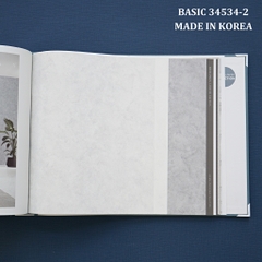 Giấy dán tường một màu Hàn Quốc Basic+ 34534-2