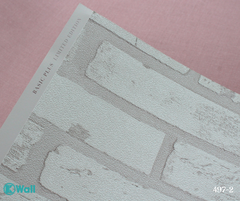 Giấy dán tường giả gạch Hàn Quốc Basic+ 497-2