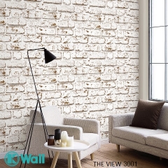 Giấy dán tường giả gạch The View 3001