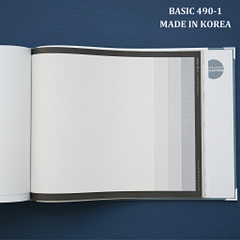 Giấy dán tường một màu Hàn Quốc Basic+ 490-1