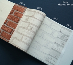 Giấy dán tường giả gạch Hàn Quốc Basic+ 497-3