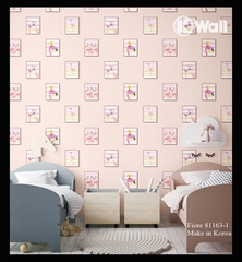 Giấy dán tường phòng bé gái Hàn Quốc Fiore 81163