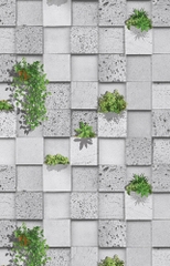 Giấy dán tường giả gạch Hàn Quốc Fiore 81241