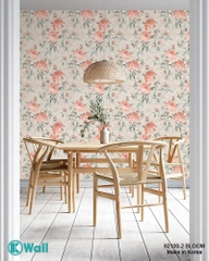 Giấy dán tường hoa Hàn Quốc Bloom 82100