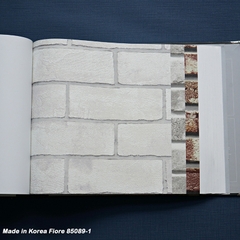 Giấy dán tường giả gạch Hàn Quốc Fiore 85089