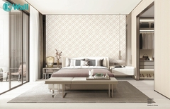 Giấy dán tường phòng ngủ Hàn Quốc Aurora 4010