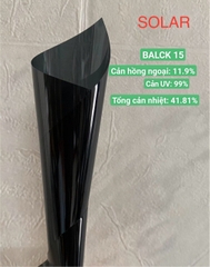 Phim cách nhiệt cửa kính Hàn Quốc Black 15