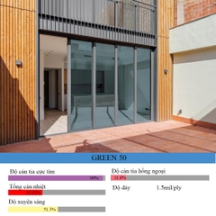 Phim cách nhiệt cửa kính Hàn Quốc Green 50