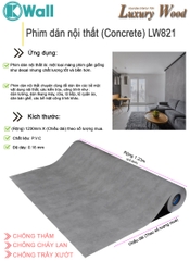 Phim dán nội thất cao cấp nhập khẩu Hàn Quốc LW821