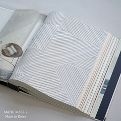 Giấy dán tường phòng khách Hàn Quốc Matie 34502