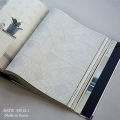 Giấy dán tường phòng khách Hàn Quốc Matie 34512