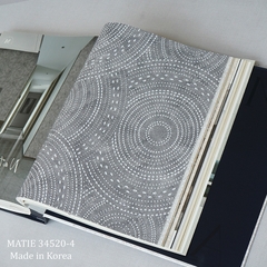 Giấy dán tường phòng khách Hàn Quốc Matie 34520