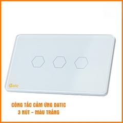 Công tắc cảm ứng Wifi Hunonic Datic 3 nút