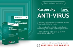 Thẻ Kaspersky Anty 1 năm 3PC