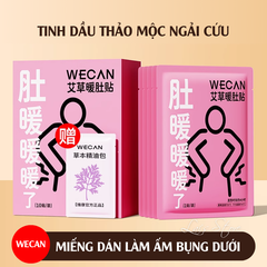 Miếng Dán Ấm Bụng Tinh Dầu Ngải Cứu WECAN Làm Ấm Cơ Thể, Giảm Đau Bụng Kinh