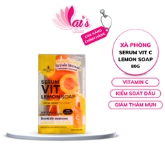 Xà Phòng Serum Vit C Lemon Soap 80g Precious Skin Thailand Sáng Da, Kiểm Soát Dầu, Giảm Thâm Mụn