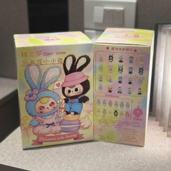 Baby Three Bunny Macaron Blindbox Hộp Mù Ngẫu Nhiên Búp Bê Mô Hình Đồ Chơi Trang Trí Quà Tặng