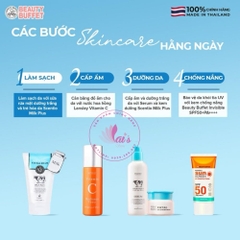 Sữa Rửa Mặt Trắng Da Sữa Bò Scentio Milk Plus Beauty Buffet Thái Lan Tạo Bọt Dưỡng Trắng, Trẻ Hoá Da