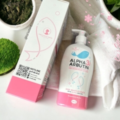 Sữa Dưỡng Thể Trắng Da Alpha Arbutin Collagen Lotion Precious Skin Thái Lan 500ml