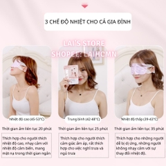 Combo 10 Miếng Mặt Nạ Mắt Nóng Meibu Xông Hơi Mắt Chườm Nóng Giúp Giảm Mỏi Mắt