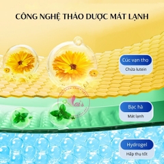 Mặt Nạ Mắt Lạnh Lutein Hydrogel WECAN / Miếng Dán Mắt Thảo Dược Mát Lạnh