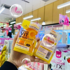 Xà Phòng Serum Vit C Lemon Soap 80g Precious Skin Thailand Sáng Da, Kiểm Soát Dầu, Giảm Thâm Mụn