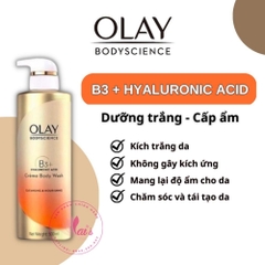Sữa Tắm Olay B3 Thái Lan Vitamin C / Peptide / Hyaluronic Axid 500ml