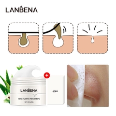 Mặt Nạ Lột Mụn LANBENA 30g Tặng 60 Giấy Lột Mụn Loại Bỏ Mụn Đầu Đen Hiệu Quả