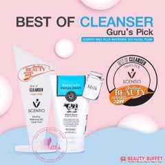 Sữa Rửa Mặt Trắng Da Sữa Bò Scentio Milk Plus Beauty Buffet Thái Lan Tạo Bọt Dưỡng Trắng, Trẻ Hoá Da