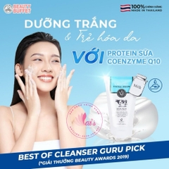 Sữa Rửa Mặt Trắng Da Sữa Bò Scentio Milk Plus Beauty Buffet Thái Lan Tạo Bọt Dưỡng Trắng, Trẻ Hoá Da