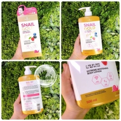 Sữa Dưỡng Thể Trắng Da Snail Gold Arbutin Mix Berry Body Lotion Precious Skin Thailand 500ml