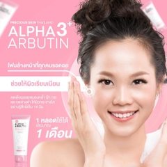 Sữa Rửa Mặt Trắng Da Ngừa Mụn Alpha Arbutin Collagen Foaming Cleanser Thái Lan 120ml