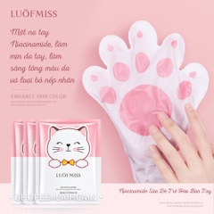 Mặt Nạ Dưỡng Da Tay Mèo Chiết Xuất Sữa Dê Luôfmiss Dưỡng Ẩm, Giảm Nứt Nẻ Tay